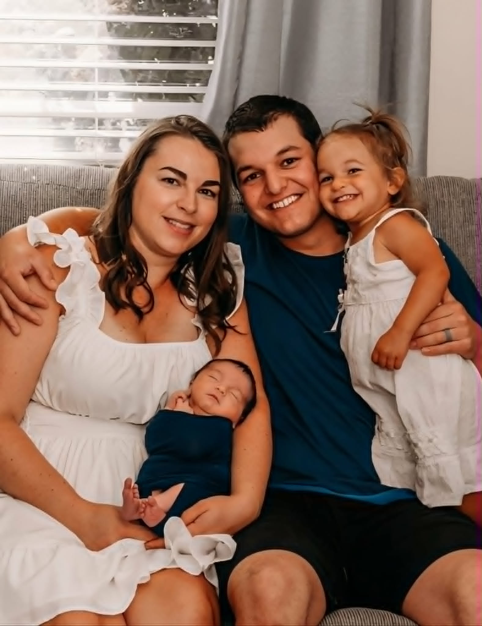 Tess McClintic with her husband Joel and their children Sophia and Micah