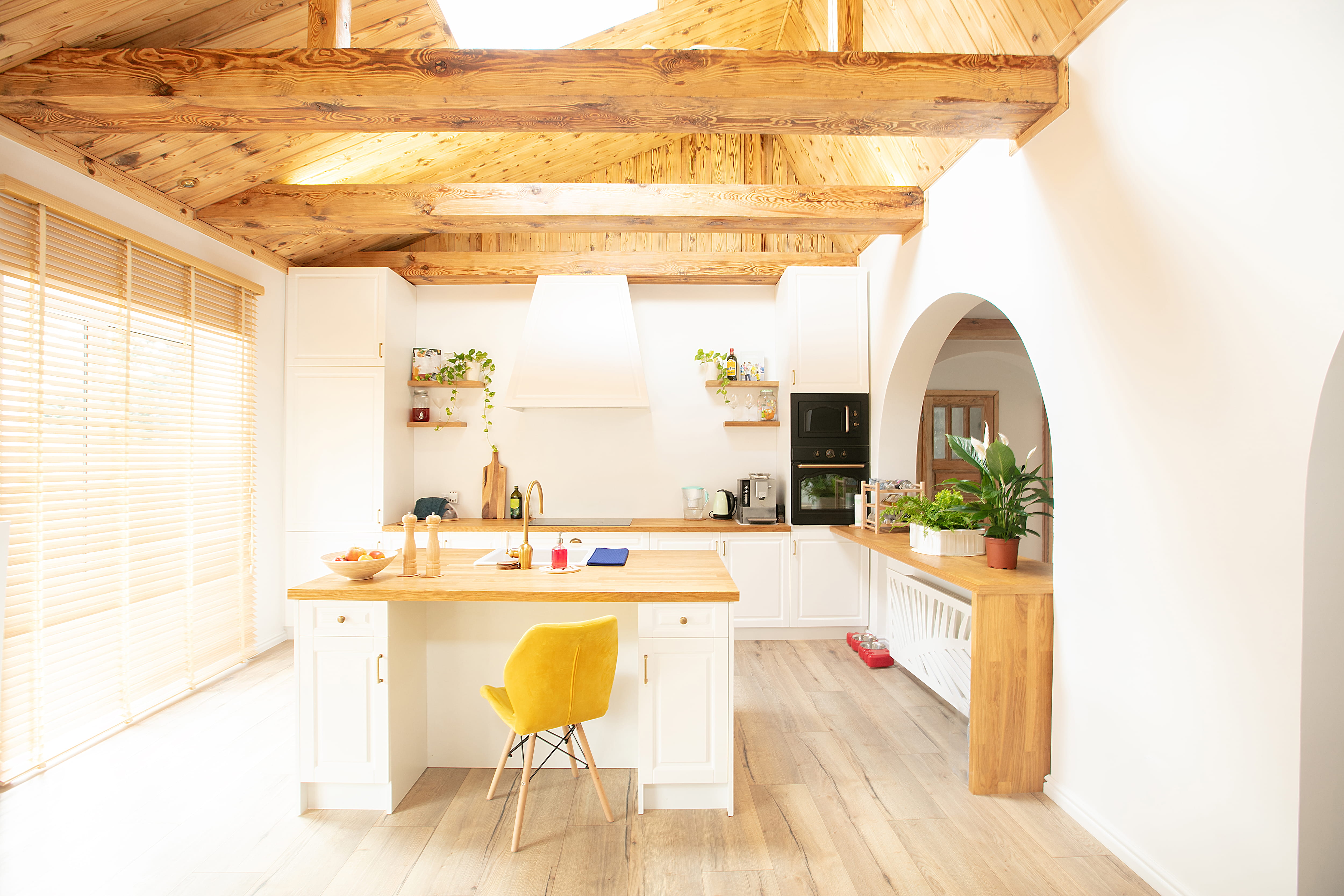 Clean, welcoming kitchen