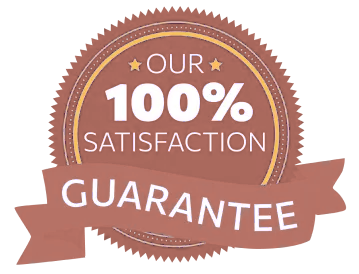 Our 100% satisfaction guarantee