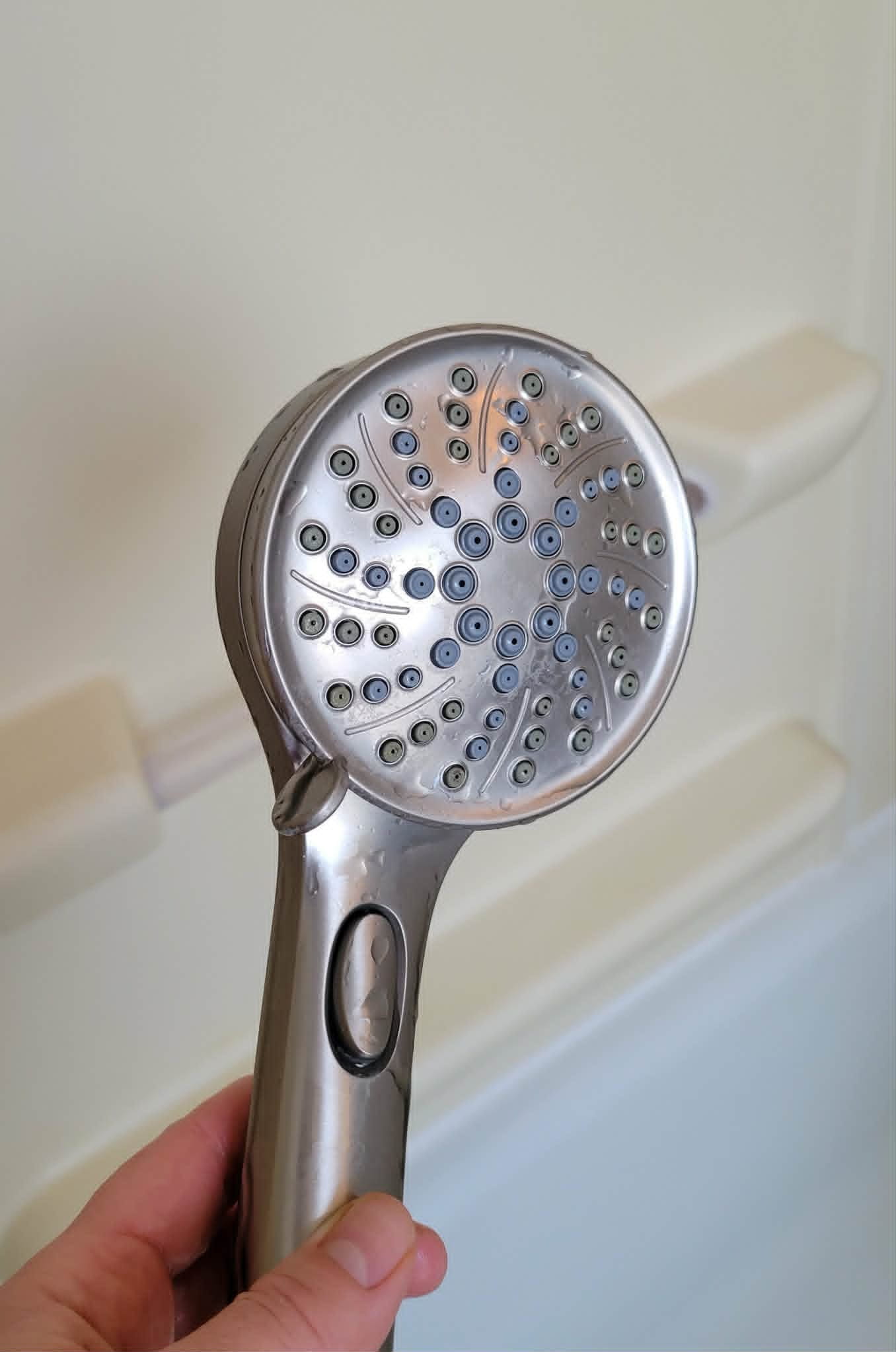Shower head after cleaning